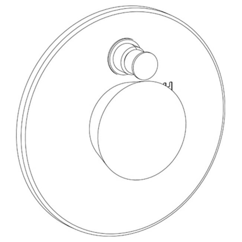 Watermark 36-P90-CM Zen Wall Mounted Pressure Balance Shower Trim With Diverter 7 Diameter
