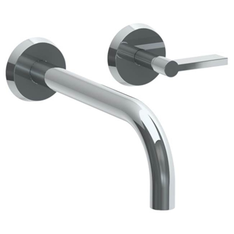 Watermark 37-1.2M-BL2 Blue Wall Mounted 2 Hole Lavatory Set With 8 3/4 Spout