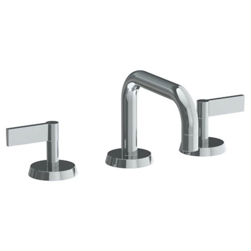 Watermark 37-2.17-BL2 Blue Deck Mounted 3 Hole Low Square Lavatory Set