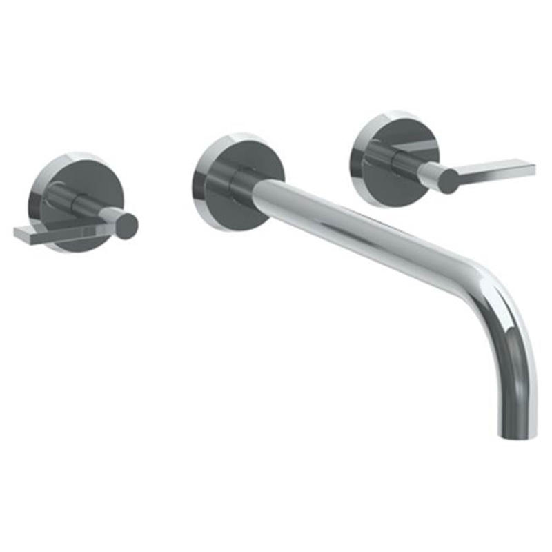 Watermark 37-2.2L-BL2 Blue Wall Mounted 3 Hole Lavatory Set With 11 7/8 Spout