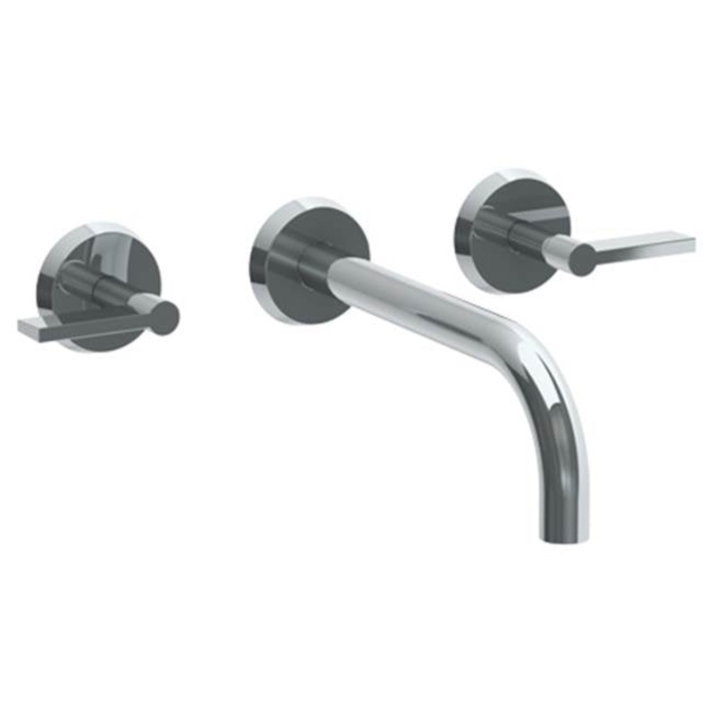 Watermark 37-2.2M-BL2 Blue Wall Mounted 3 Hole Lavatory Set With 8 3/4 Spout