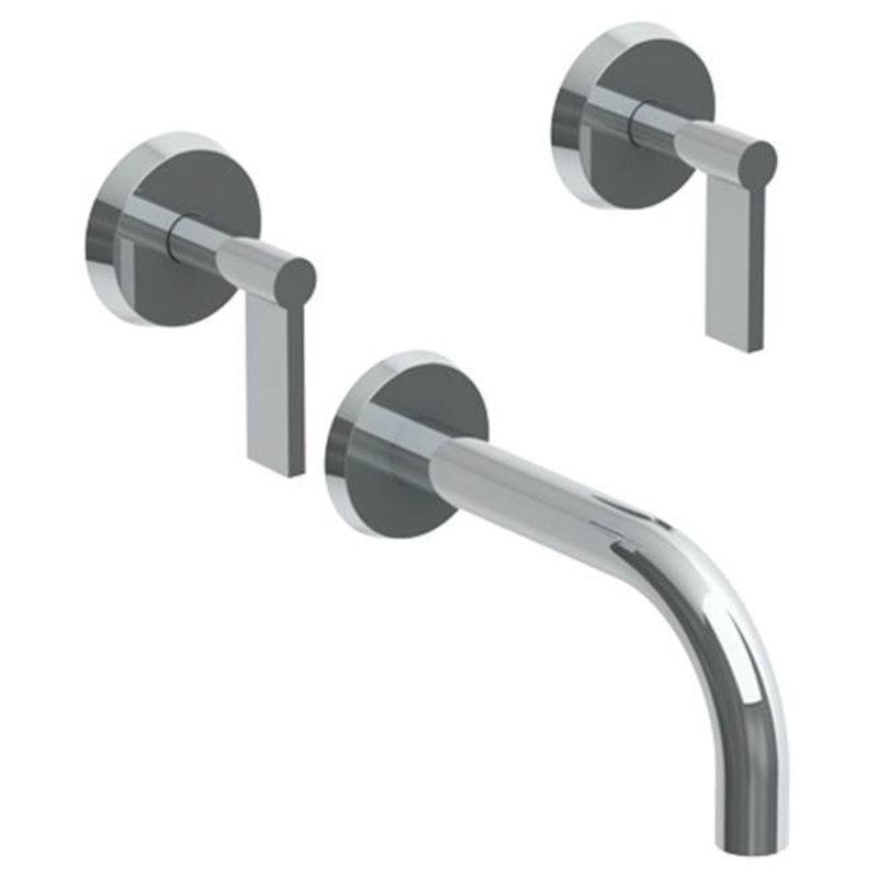 Watermark 37-5-BL2 Blue Wall Mounted 3 Hole Bath Set