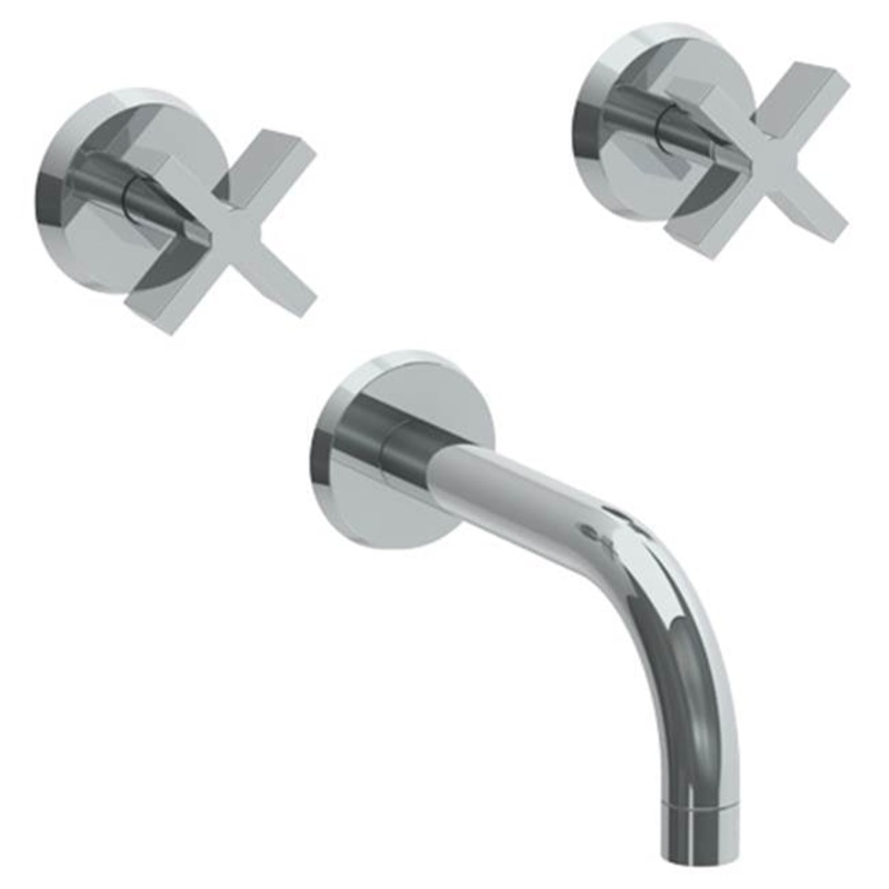 Watermark 37-5-BL3 Blue Wall Mounted 3 Hole Bath Set