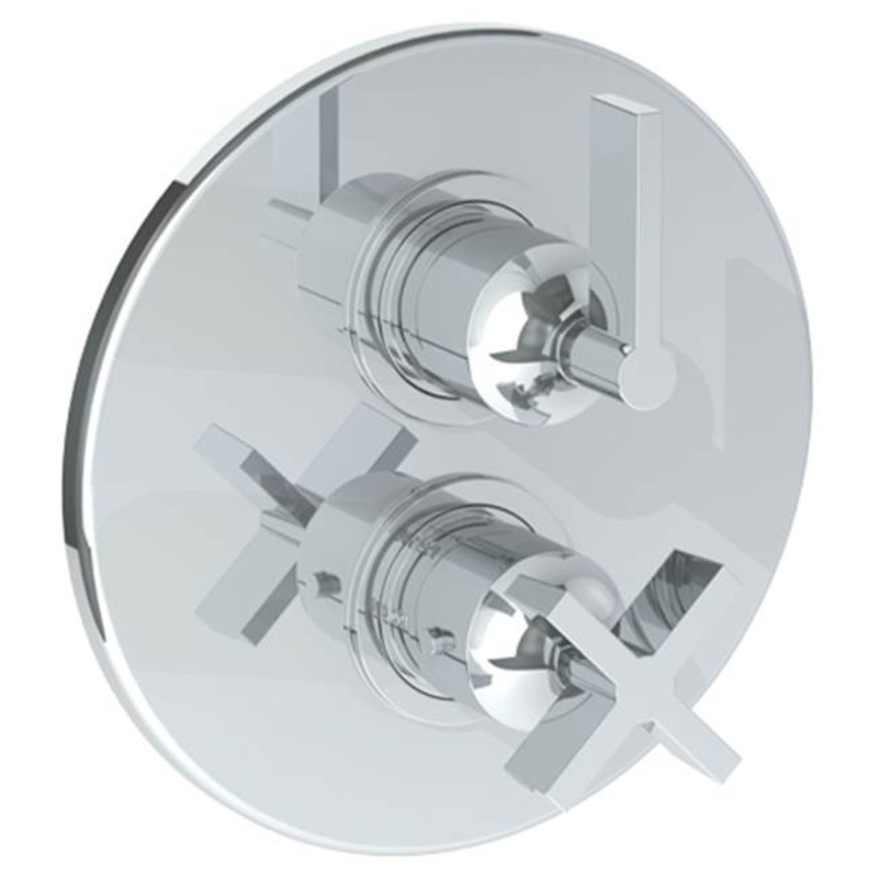 Watermark 37-T20-BL2 Blue Wall Mounted Thermostatic Shower Trim With Built-In Control 7-1/2 Diameter