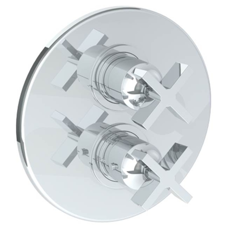 Watermark 37-T20-BL3 Blue Wall Mounted Thermostatic Shower Trim With Built-In Control 7-1/2 Diameter