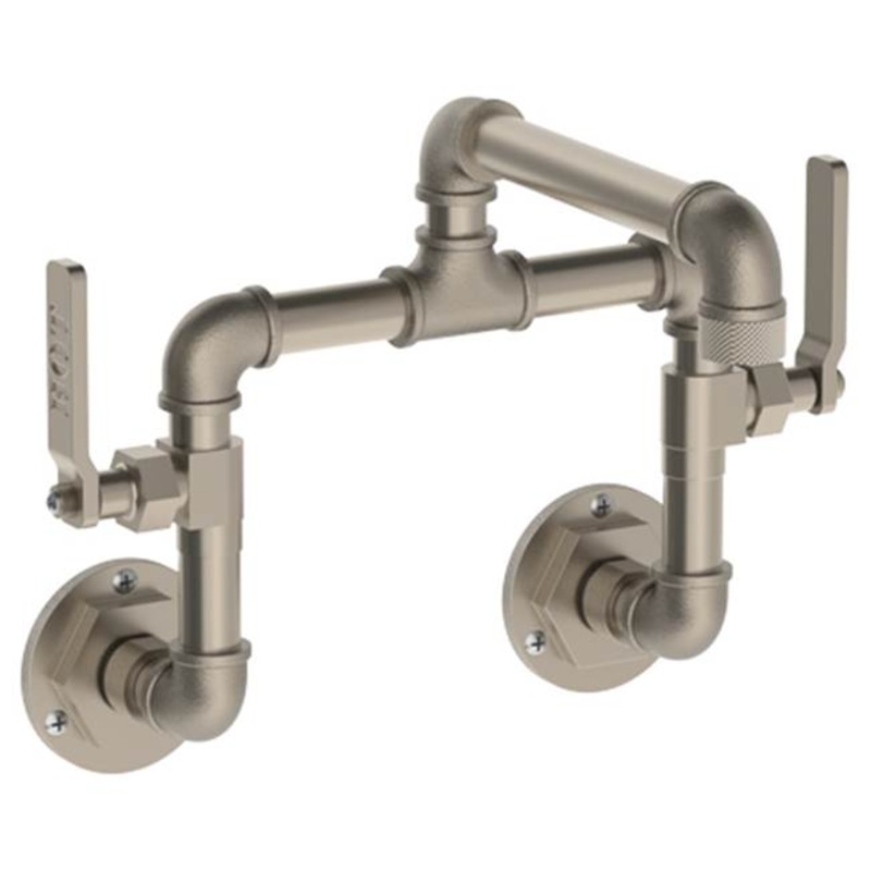 Watermark 38-2.25-C-M-U-EV4 Elan Vital Wall Mounted Bridge Lavatory Set With 7.5 Spout