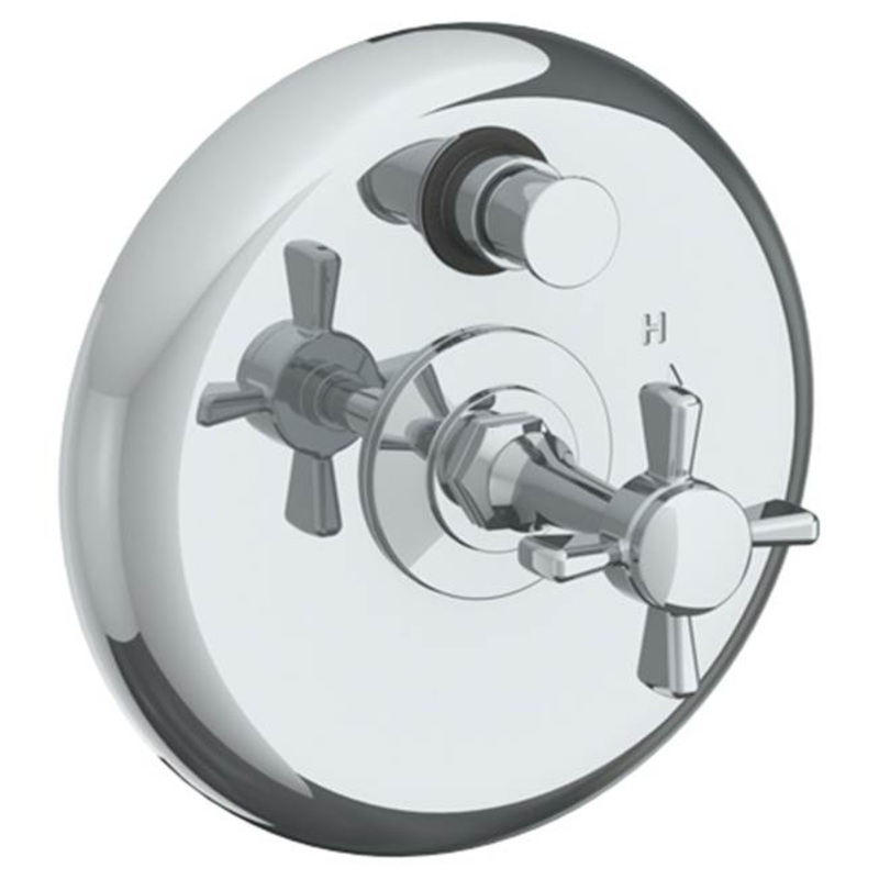 Watermark 34-P90-B9M Haley Wall Mounted Pressure Balance Shower Trim With Diverter 7 Diameter