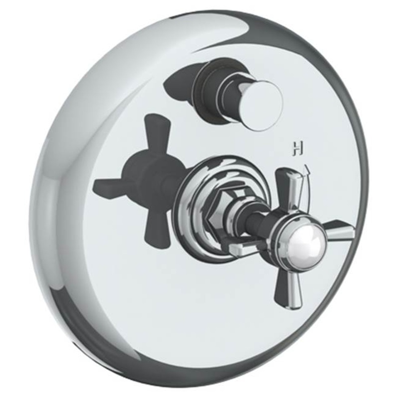 Watermark 34-P90-S1 Haley Wall Mounted Pressure Balance Shower Trim With Diverter 7 Diameter