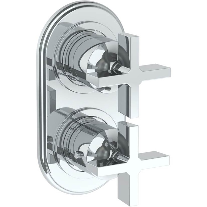 Watermark 34-T25-DD3 Haley Wall Mounted Mini Thermostatic Shower Trim With Built-In Control 3-1/2 X 6-1/4.