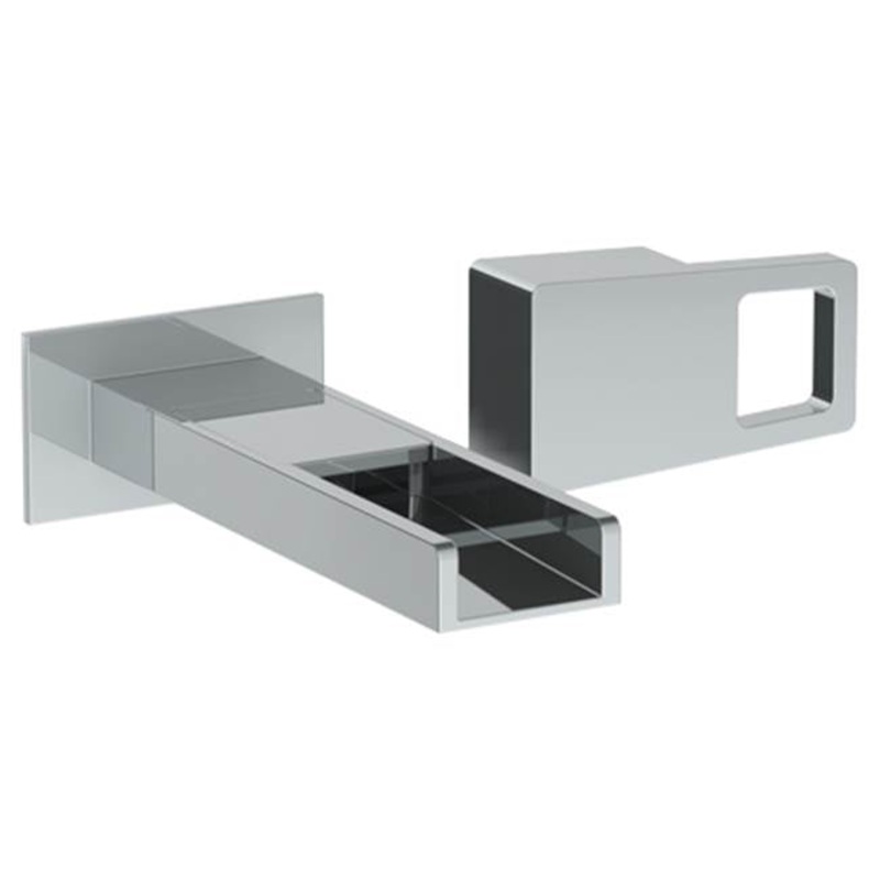 Watermark 35-1.2WF-ED2 Edge Wall Mounted 2 Hole Waterfall Lavatory Set With 6 3/8 Oa Spout