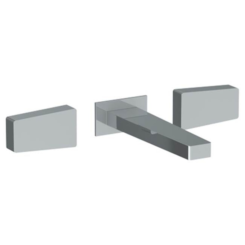 Watermark 35-2.2-ED1 Edge Wall Mounted 3 Hole Lavatory Set With 7 1/8 CTC  Spout