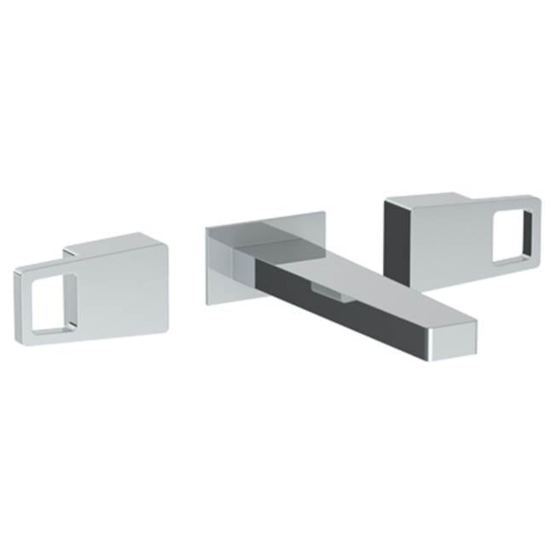 Watermark 35-2.2-ED2 Edge Wall Mounted 3 Hole Lavatory Set With 7 1/8 CTC  Spout