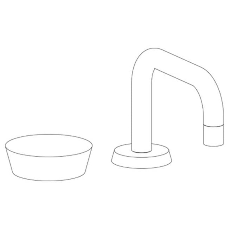 Watermark 36-1.3.17-IW Zen Deck Mounted 2 Hole Square Square Lavatory Set