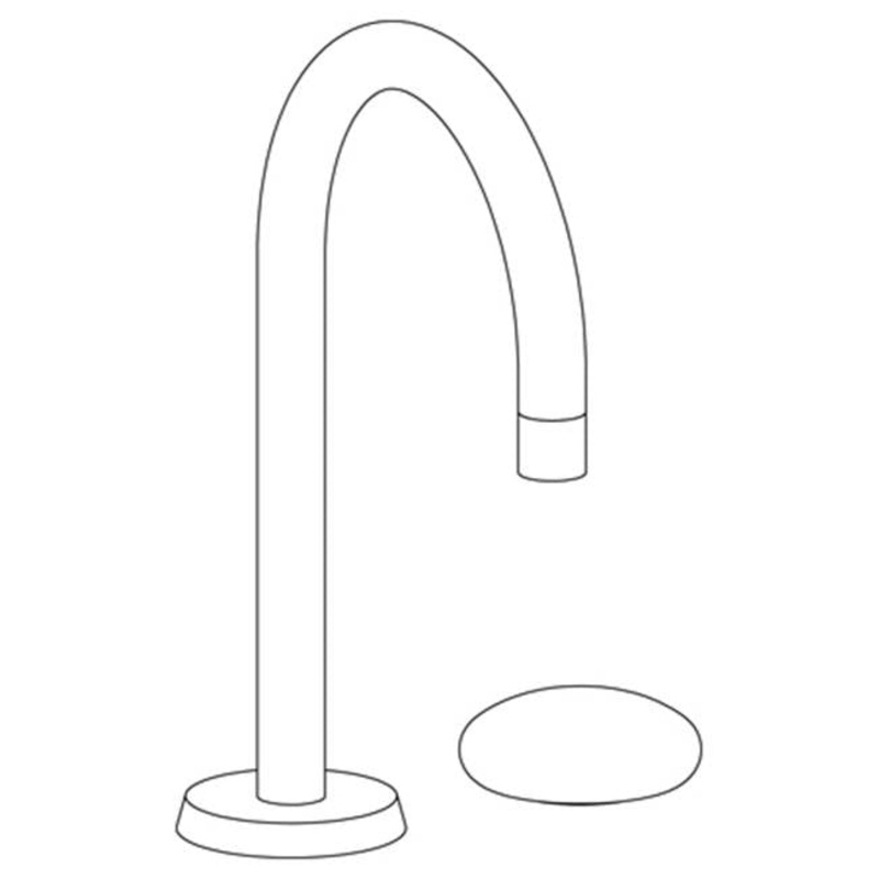 Watermark 36-1.3-WM Zen Deck Mounted 2 Hole Extended Gooseneck Lavatory Set