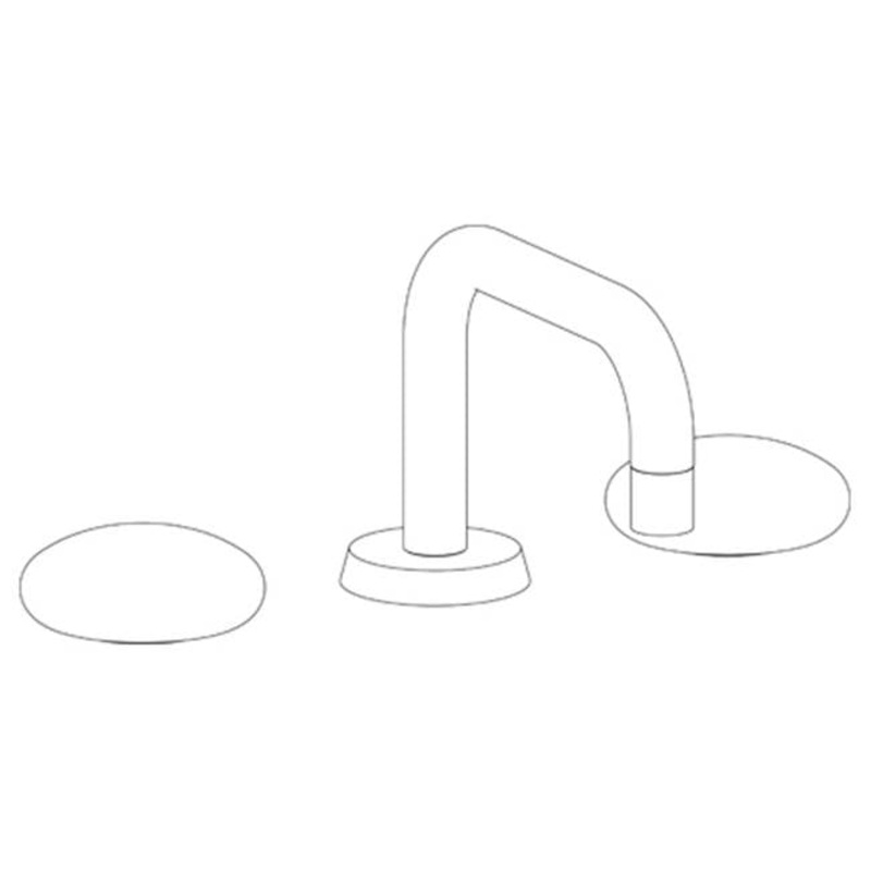 Watermark 36-2.17-HL Zen Deck Mounted 3 Hole Square Square Lavatory Set