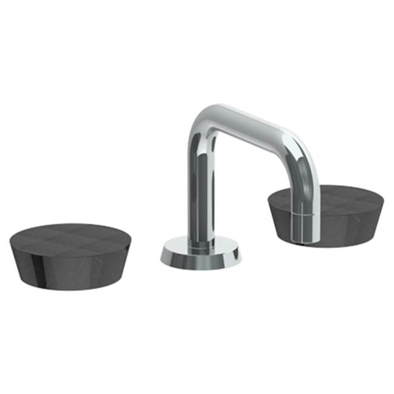 Watermark 36-2.17-NM Zen Deck Mounted 3 Hole Square Square Lavatory Set