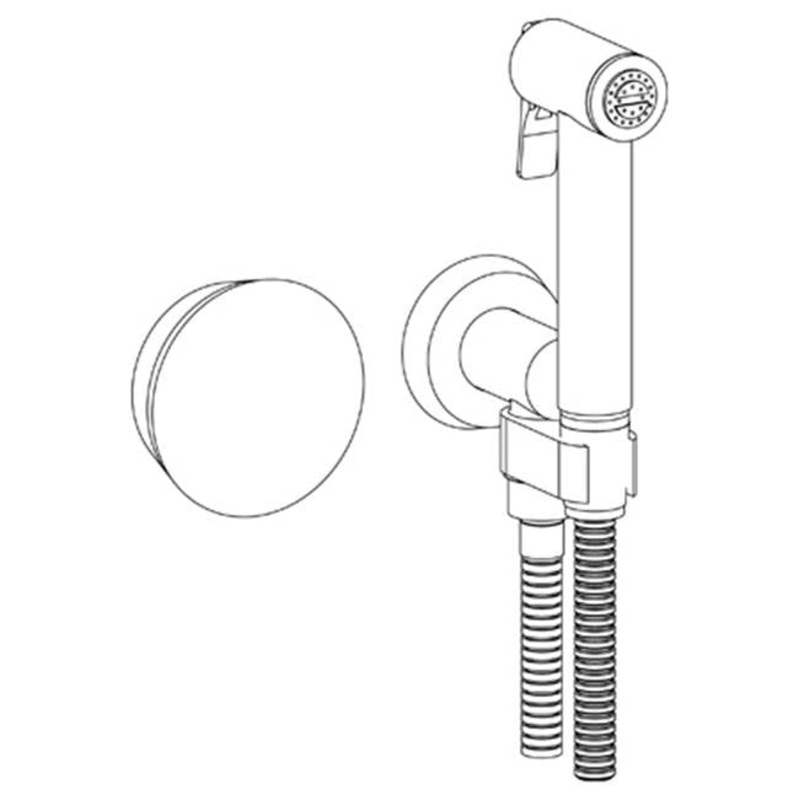 Watermark 36-4.4-CM Zen Wall Mounted Bidet Spray Set & Progressive Mixer With 49 Hose