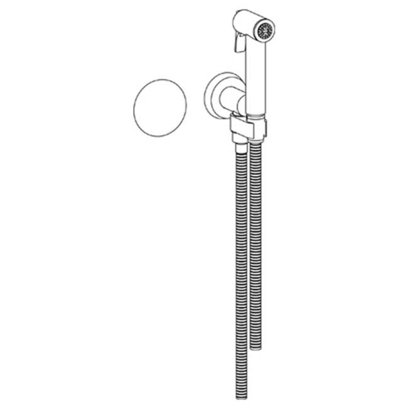Watermark 36-4.4-WM Zen Wall Mounted Bidet Spray Set & Progressive Mixer With 49 Hose