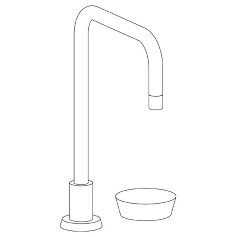 Watermark 36-7.1.3-CM Zen Deck Mounted 2 Hole Square Top Kitchen Faucet