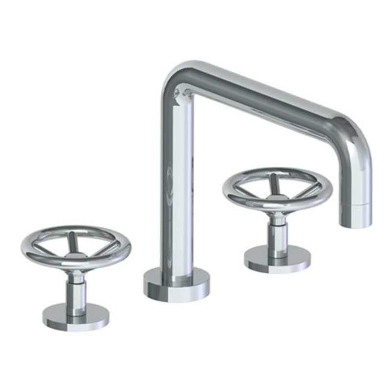 Watermark 31-8-BK Brooklyn Deck Mounted 3 Hole Bath Set