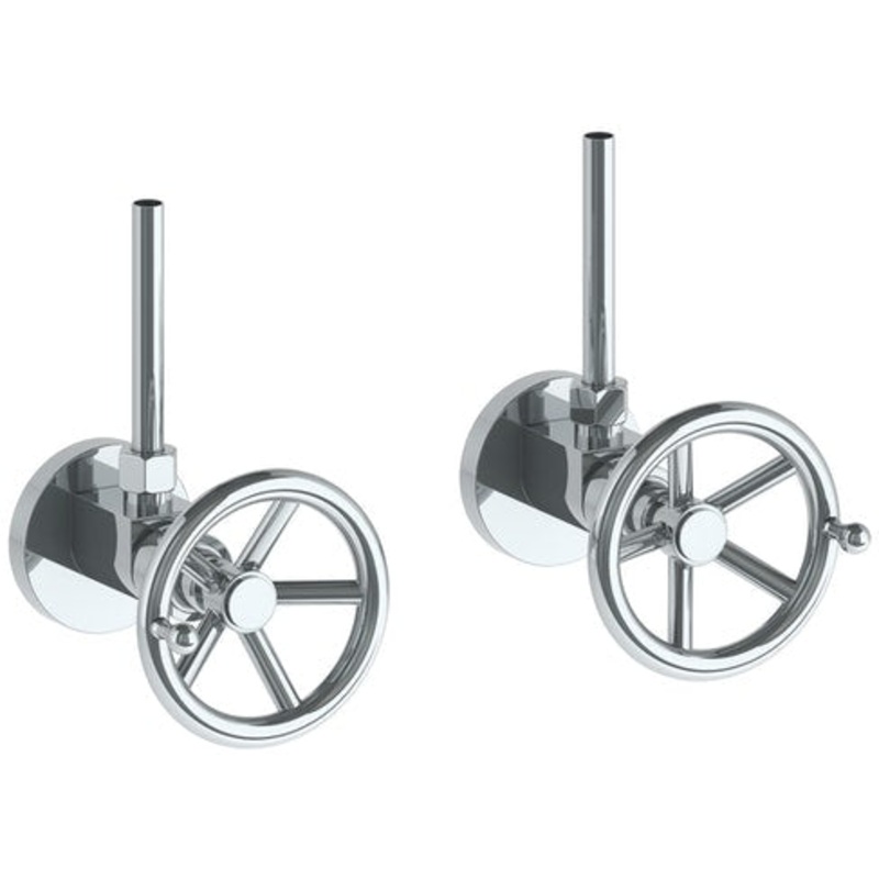 Watermark 31-MAS2-BKA1 Brooklyn Lavatory Angle Stop Kit -1/2? IPS X 3/8? Od Compression