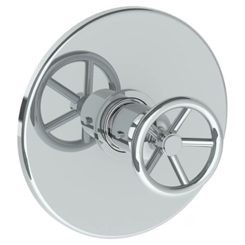 Watermark 31-T10-BK Brooklyn Wall Mounted Thermostatic Shower Trim 7-1/2 Diameter