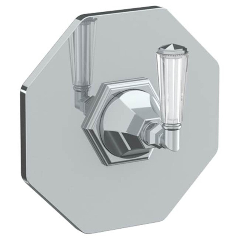Watermark 314-P80-CRY4 Beverly Wall Mounted Pressure Balance Shower Trim 7-1/2