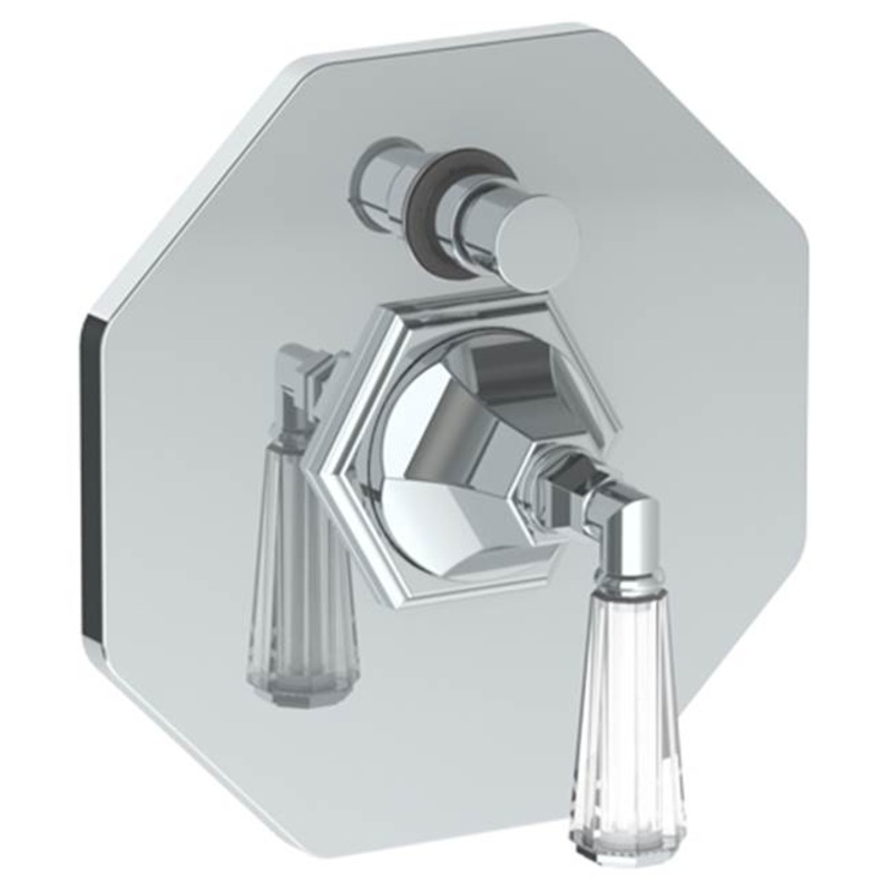 Watermark 314-P90-CRY4 Beverly Wall Mounted Pressure Balance Shower Trim With Diverter 7-1/2