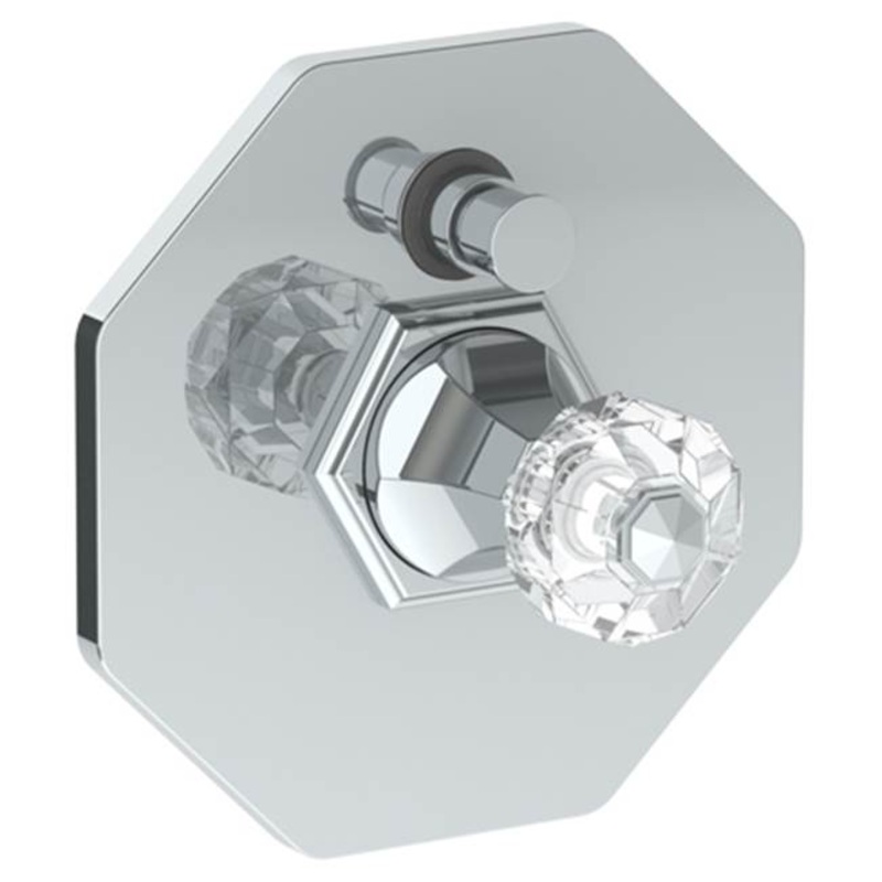 Watermark 314-P90-CRY5 Beverly Wall Mounted Pressure Balance Shower Trim With Diverter 7-1/2