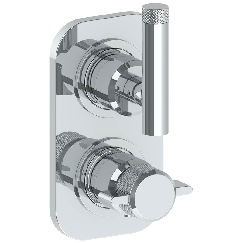 Watermark 25-T25-IN14 Urbane Wall Mounted Mini Thermostatic Shower Trim With Built-In Control 3-1/2 X 6-1/4.