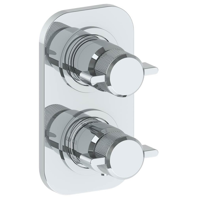 Watermark 25-T25-IN16 Urbane Wall Mounted Mini Thermostatic Shower Trim With Built-In Control 3-1/2 X 6-1/4.