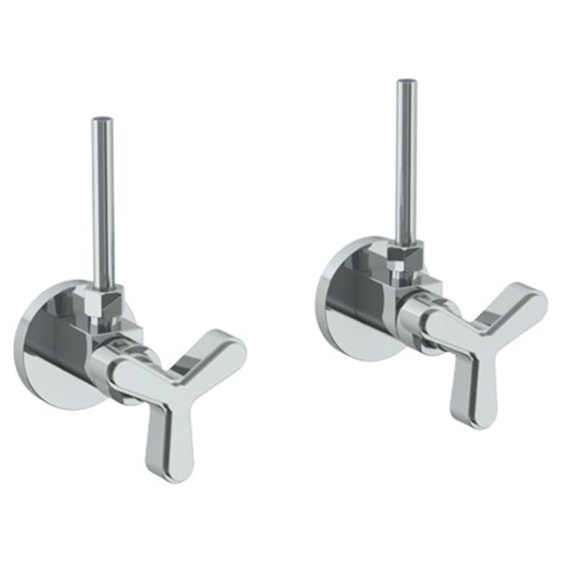 Watermark 30-MAS2-TR25 Anika Lavatory Angle Stop Kit -1/2 IPS X 3/8 Od Compression