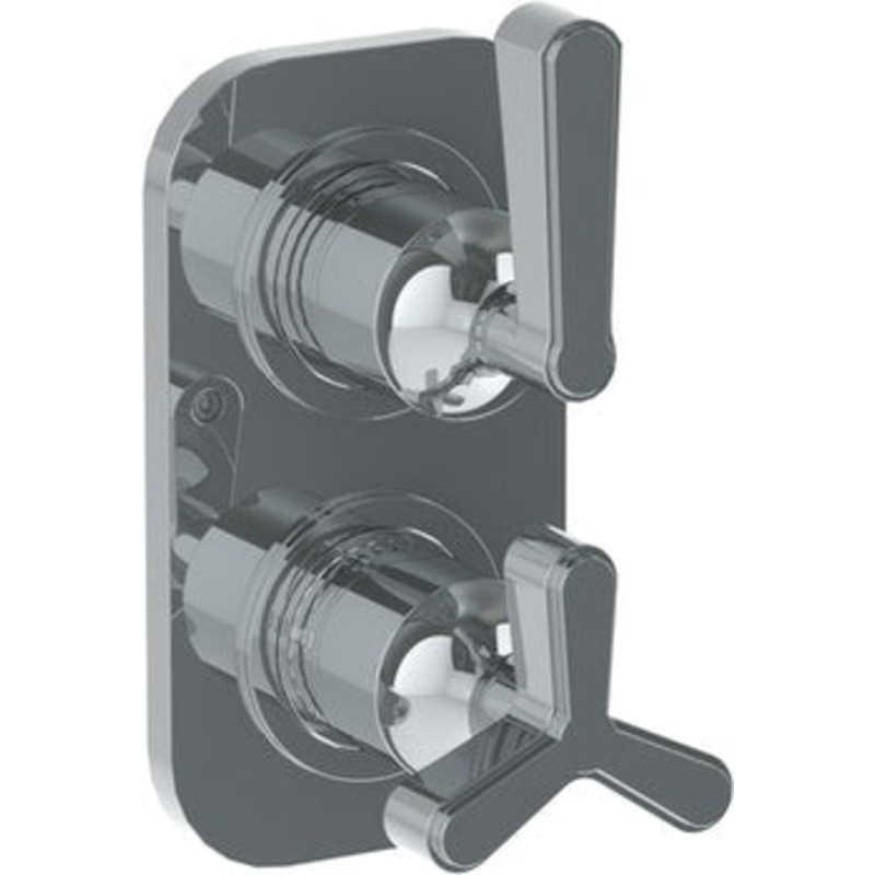 Watermark 30-T25-TR24 Anika Wall Mounted Mini Thermostatic Shower Trim With Built-In Control 3-1/2 X 6-1/4.