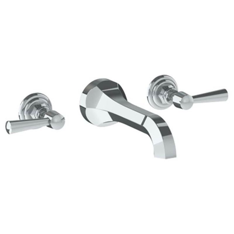 Watermark 312-2.2-Y2 Gramercy Wall Mounted 3 Hole Lavatory Set With 6 3/4 CTC  Spout