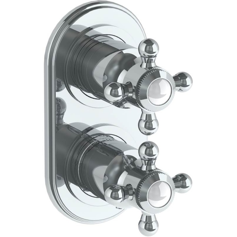 Watermark 312-T25-V Gramercy Wall Mounted Mini Thermostatic Shower Trim With Built-In Control 3-1/2 X 6-1/4.
