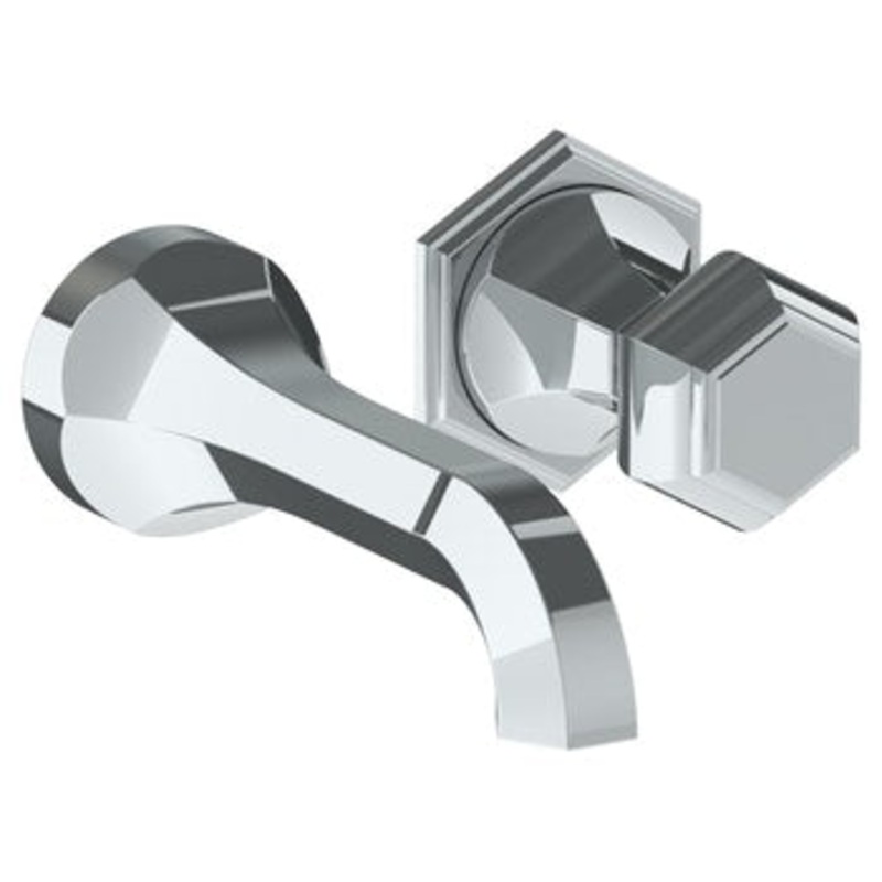 Watermark 314-1.2-T6 Beverly Wall Mounted 2 Hole Lavatory Set With 6 3/4 CTC  Spout