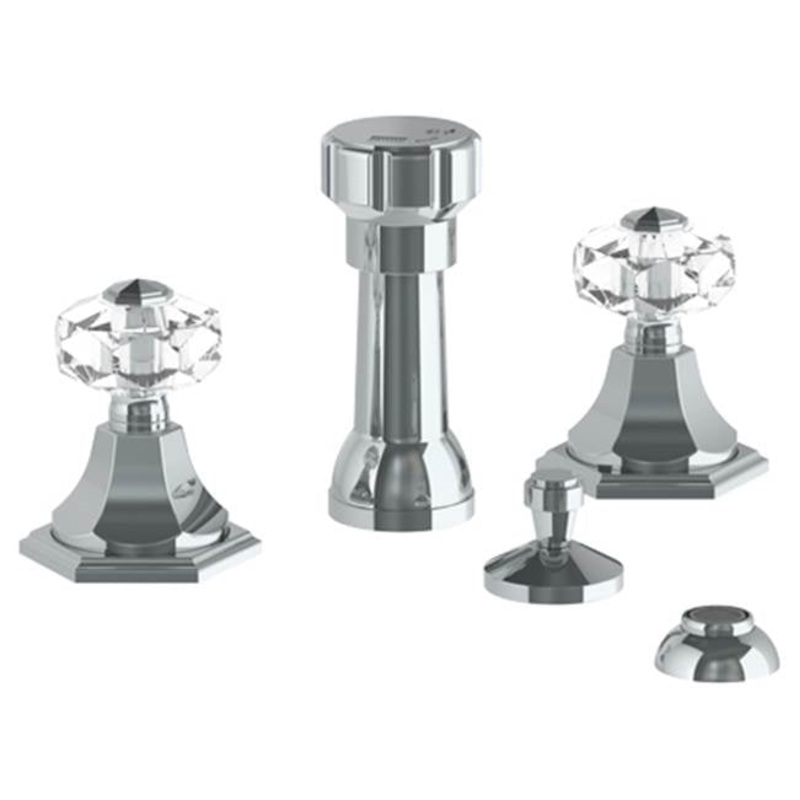 Watermark 314-4-CRY5 Beverly Deck Mounted 4-Hole Bidet