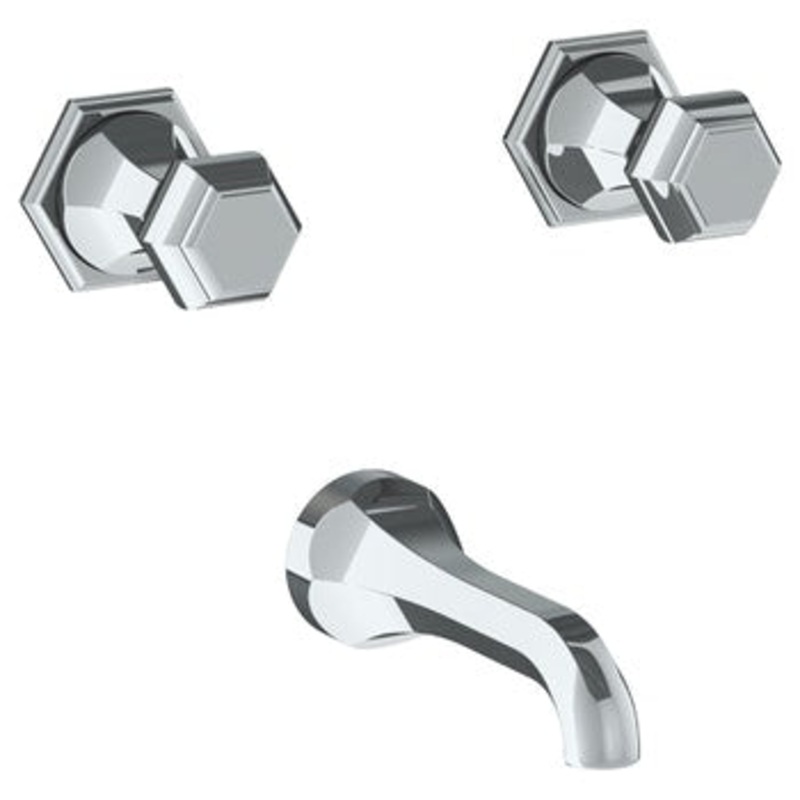 Watermark 314-5-T6 Beverly Wall Mounted 3 Hole Bath Set