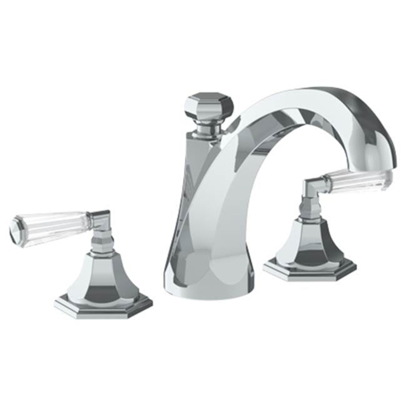 Watermark 314-8.205-CRY4 Beverly Deck Mounted 3 Hole Extended Bath Set