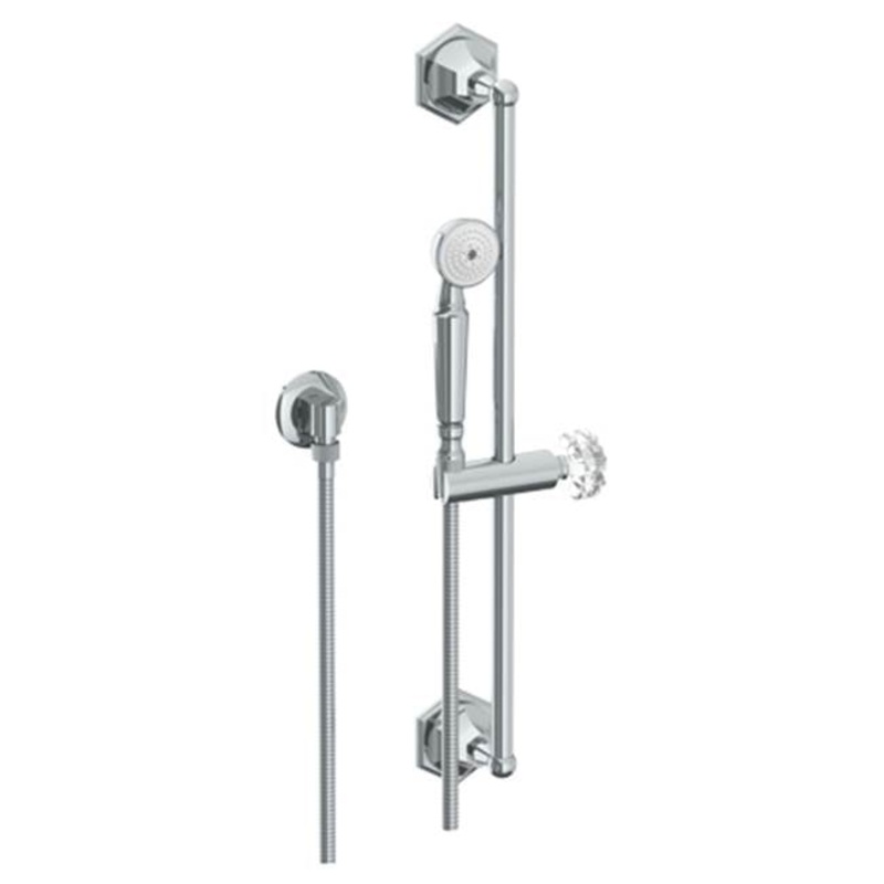 Watermark 314-HSPB1-CRY5 Beverly Positioning Bar Shower Kit With Hand Shower & 69 Hose