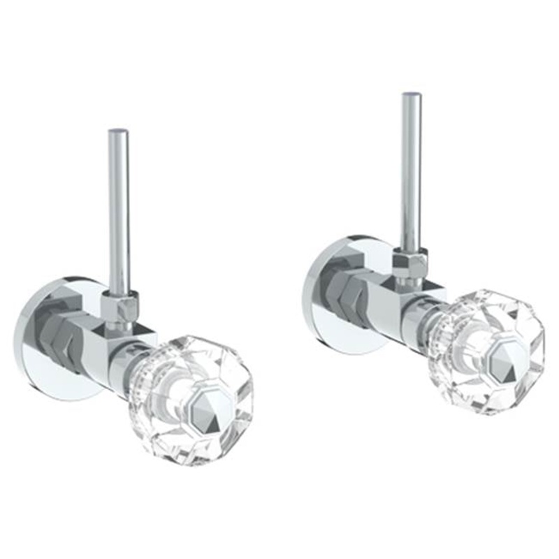 Watermark 314-MAS1-CRY5 Beverly Lavatory Angle Stop Kit -1/2 Compression X 3/8 Od Compression