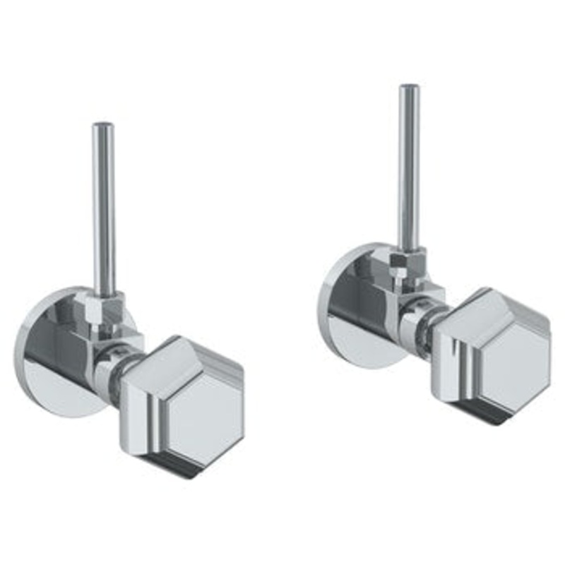Watermark 314-MAS2-T6 Beverly Lavatory Angle Stop Kit -1/2 IPS X 3/8 Od Compression