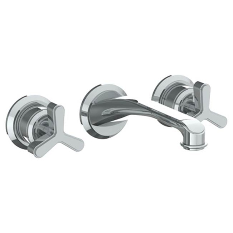 Watermark 29-2.2-TR15 Transitional Wall Mounted 3 Hole Lavatory Set With 8 CTC  Spout