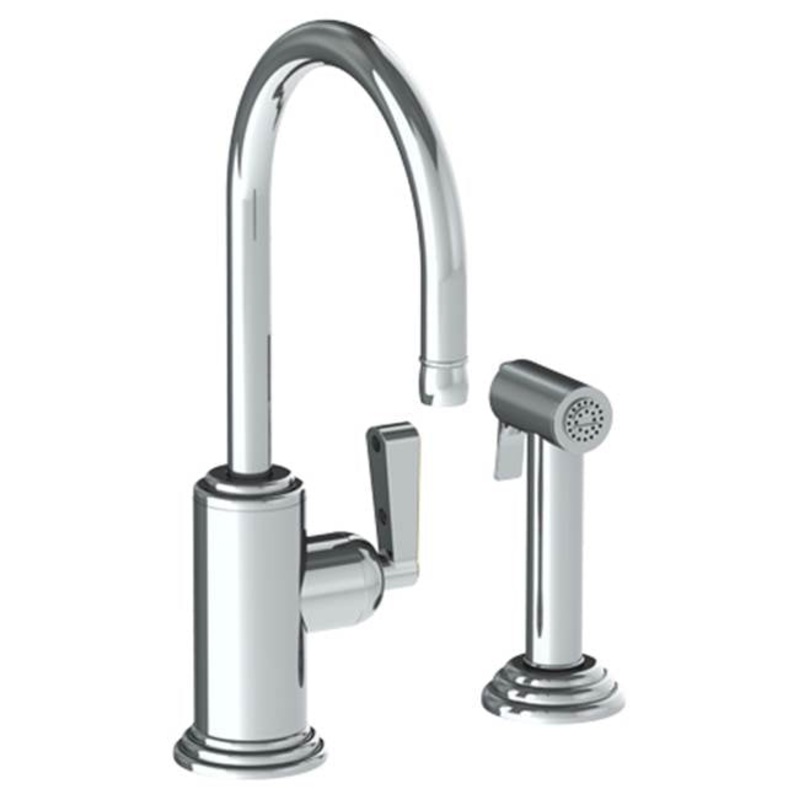Watermark 29-7.4-TR14 Anika Deck Mounted 2 Hole Kitchen Set – Includes Side Spray