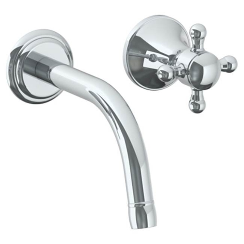 Watermark 313-1.2S-AX York Wall Mounted 2 Hole Lavatory Set With 6 1/2 CTC  Spout