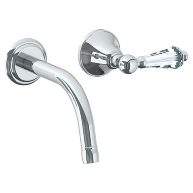 Watermark 313-1.2S-SW York Wall Mounted 2 Hole Lavatory Set With 6 1/2 CTC  Spout