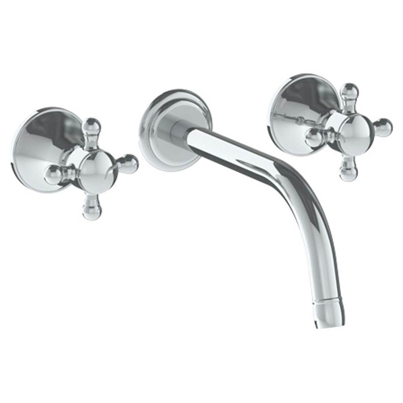 Watermark 313-2.2M-AX York Wall Mounted 3 Hole Lavatory Set With 8 3/8 CTC  Spout