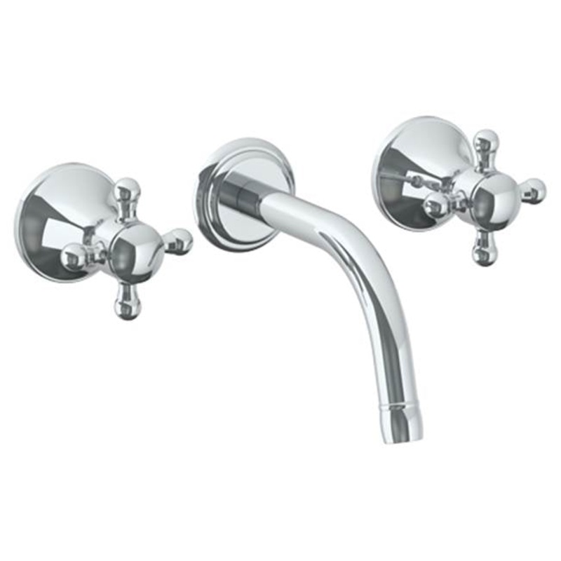 Watermark 313-2.2S-AX York Wall Mounted 3 Hole Lavatory Set With 6 1/2 CTC  Spout