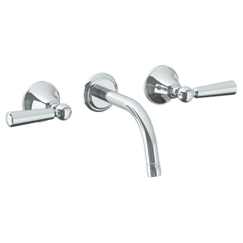 Watermark 313-2.2S-WW York Wall Mounted 3 Hole Lavatory Set With 6 1/2 CTC  Spout