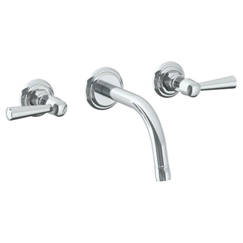Watermark 313-2.2S-Y2 York Wall Mounted 3 Hole Lavatory Set With 6 1/2 CTC  Spout